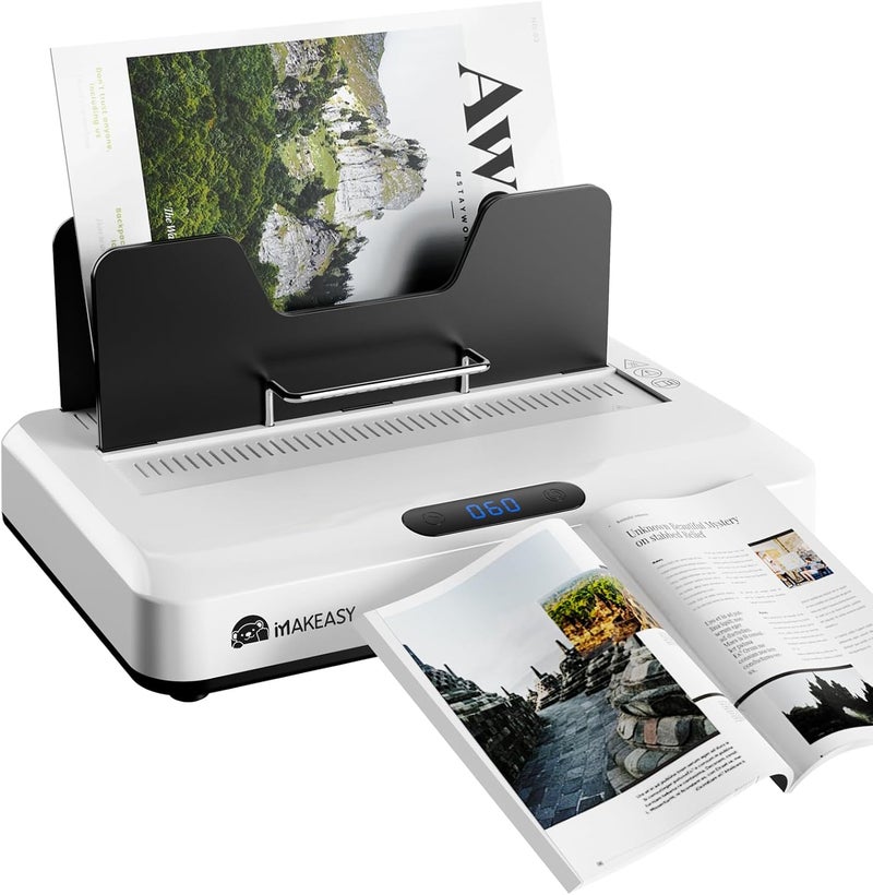Makeasy Thermal Binding Machine 500 Sheets Capacity with 10PCS Binding Covers, Digital Touch Panel, Air Cooling, Electric Thermal Binder for A4//A5/Letter Size Documents - Image 1